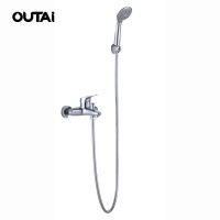 Top quality cold hot water available bathroom wall mounted mixer rain shower faucet